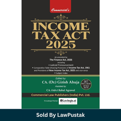 Commercial law publishers income tax act 2025 preorder