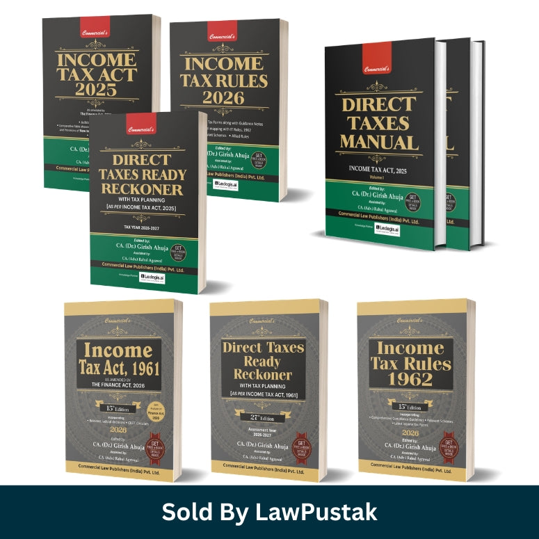 income tax law combo India Act Rules Ready Reckoner set