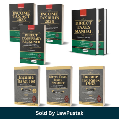 income tax law combo India Act Rules Ready Reckoner set