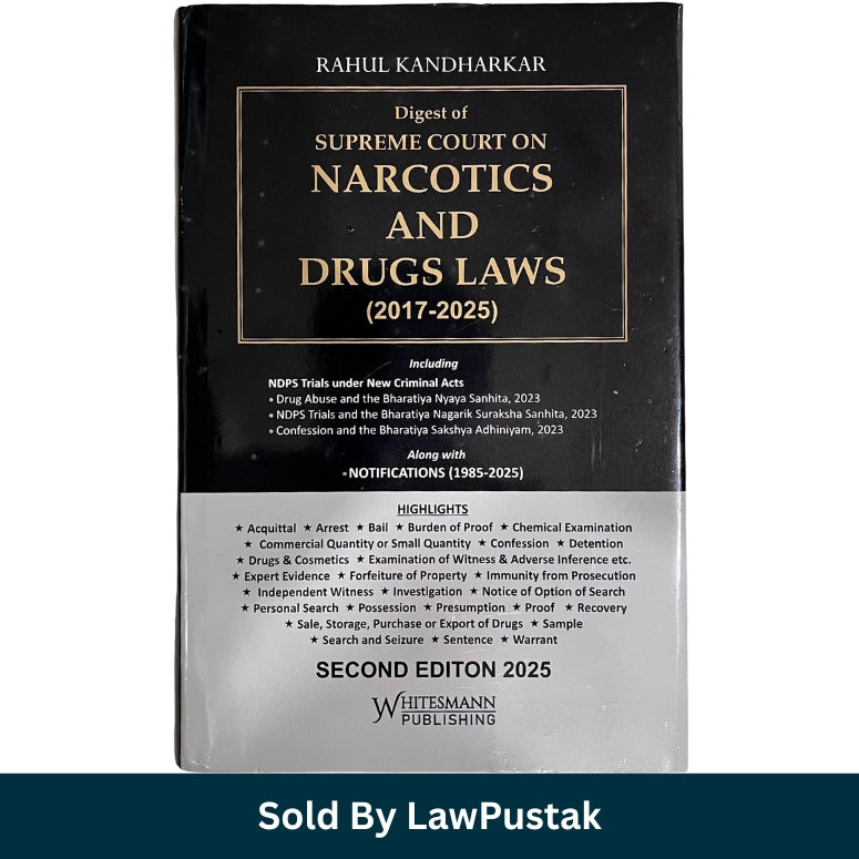 Narcotics and Drugs Laws Digest 2026 India by Rahul Kandharkar Supreme Court NDPS book cover