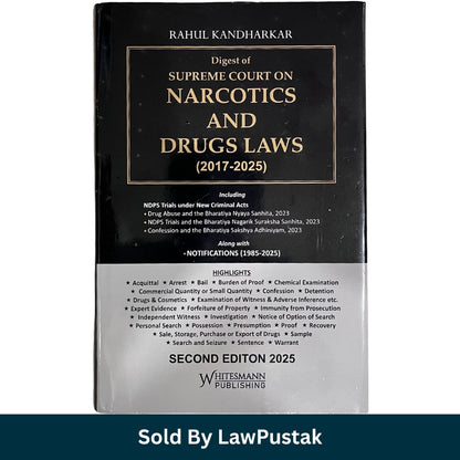 Narcotics and Drugs Laws Digest 2026 India by Rahul Kandharkar Supreme Court NDPS book cover