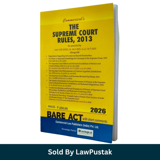 Supreme Court Rules 2013 Bare Act 2026 India Commercial Law Publishers legal practice book