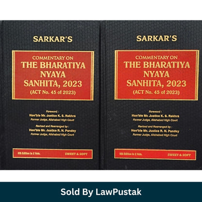 Bharatiya Nyaya Sanhita 2023 Commentary 2026 India Sarkar 2 Volume Criminal Law Book