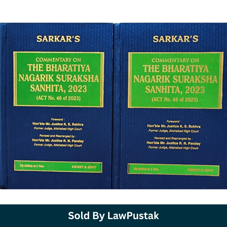 Bharatiya Nagarik Suraksha Sanhita 2023 Commentary 2026 India Sarkar 2 Volume BNSS Law Book