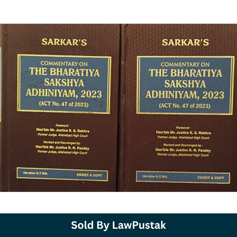 Bharatiya Sakshya Adhiniyam 2023 Commentary 2026 India Sarkar 2 Volume Evidence Law Book
