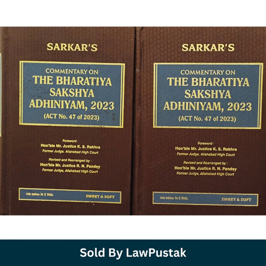 Bharatiya Sakshya Adhiniyam 2023 Commentary 2026 India Sarkar 2 Volume Evidence Law Book