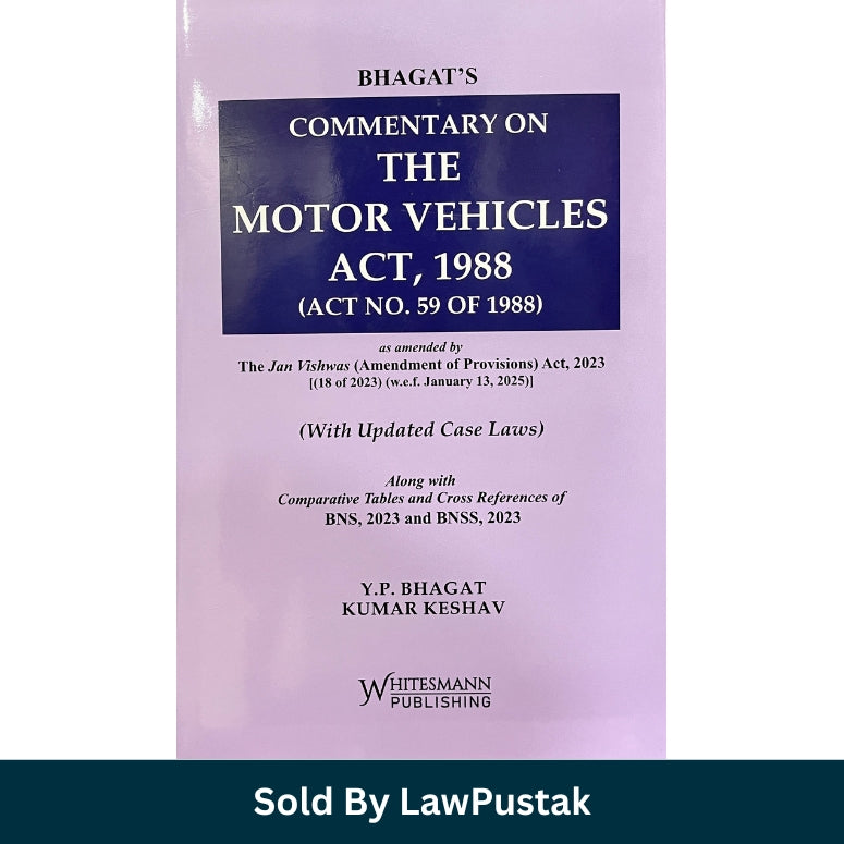 Motor Vehicles Act Book 2026 India Bhagat Commentary Whitesmann Publishing with Case Laws
