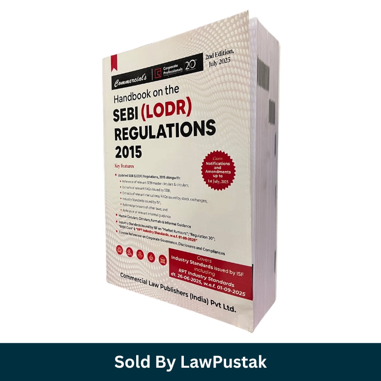 SEBI LODR Regulations 2015 Handbook India Latest Edition 2025 Corporate Law Book Commercial Law Publishers