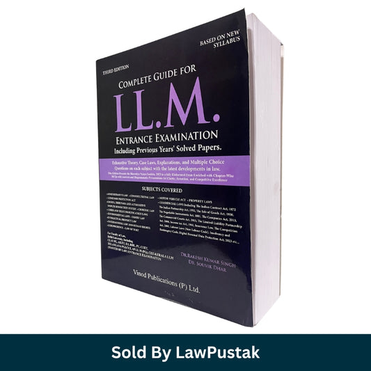 LLM Entrance Exam Book 2026 India Complete Guide with Solved Papers MCQs CLAT PG DU BHU Vinod Publications