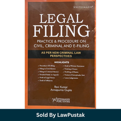 Civil Criminal E Filing Procedure Book 2025 India Court Practice Guide with Drafting and Filing Steps