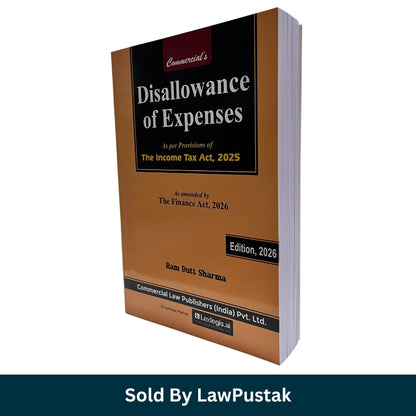 Disallowance of Expenses Book 2026 India Ram Dutt Sharma Income Tax Act Finance Act 2026