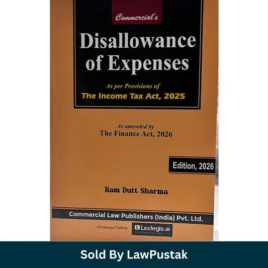 Disallowance of Expenses Book 2026 India Ram Dutt Sharma Income Tax Act Finance Act 2026