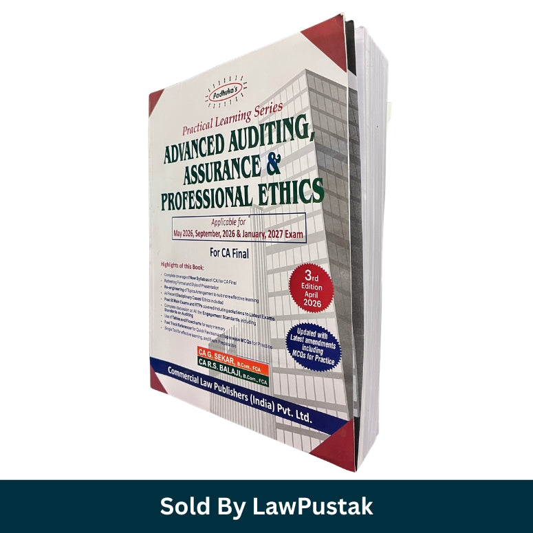 CA Final Auditing Book 2026 India Advanced Auditing Assurance Professional Ethics CA G Sekar