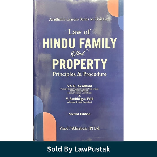Hindu Family and Property Law Book 2026 India Avadhani Principles Procedure Vinod Publications