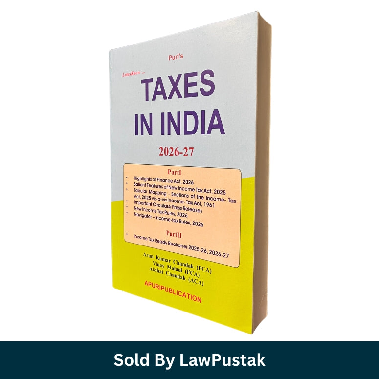 Taxes in India 2026-27 book cover | Income Tax Guide India Finance Act 2026 Ready Reckoner