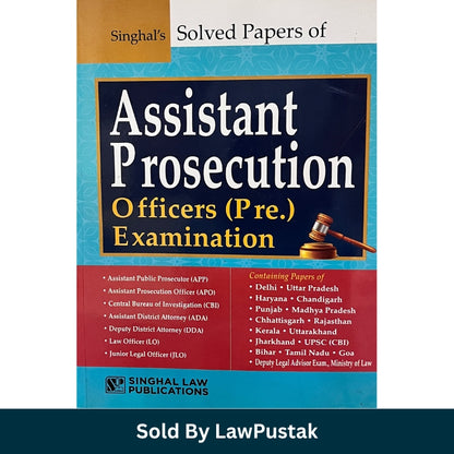 Assistant Prosecution Officers Solved Papers Book 2026 India Singhal Law Publications