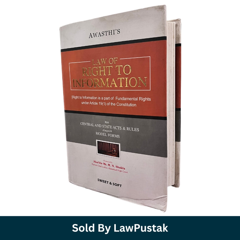 Right to Information Law Book 2024 India Awasthi RTI Act Guide Sweet and Soft