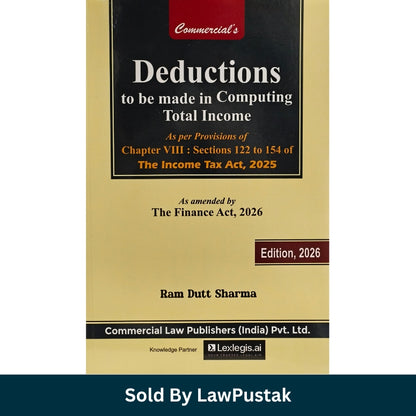 Income Tax Deductions Book 2026 Ram Dutt Sharma Chapter VIII India