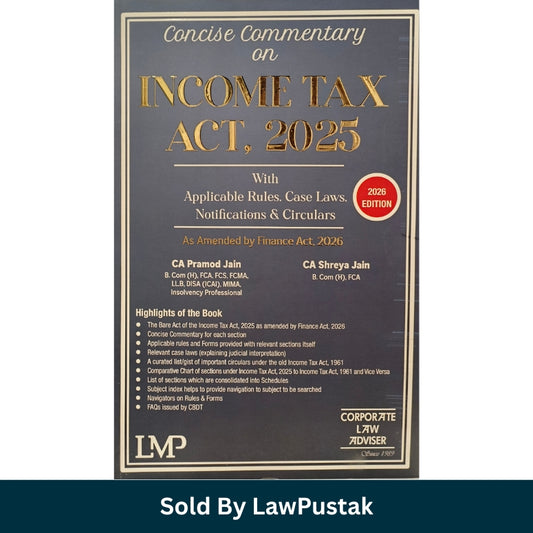 Income Tax Act 2025 Commentary Book 2026 CA Pramod Jain Shreya Jain India