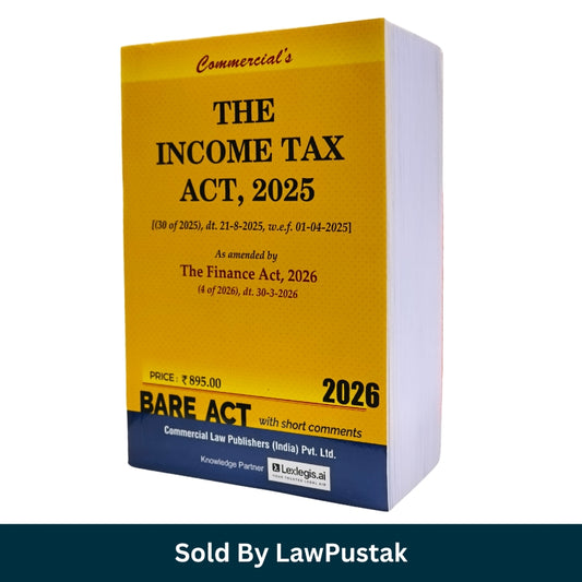 Income Tax Act 2025 Bare Act 2026 Pocket Size India Commercial Law Publishers