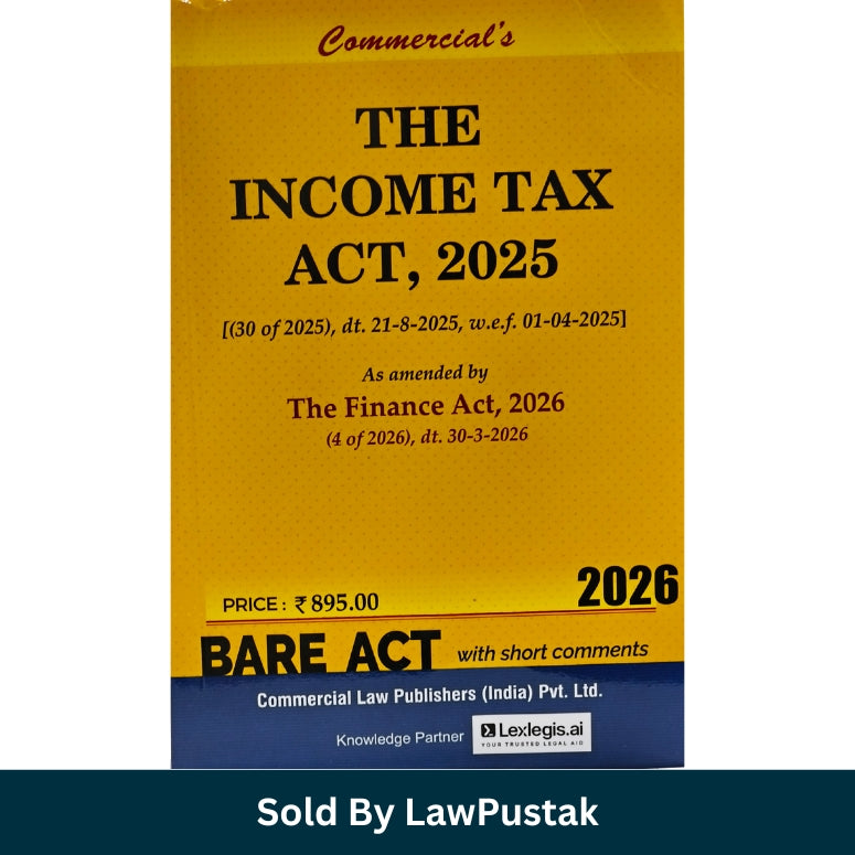 Income Tax Act 2025 Bare Act 2026 Pocket Size India Commercial Law Publishers