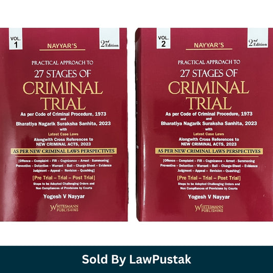 Criminal Trial 27 Stages Book Yogesh Nayyar BNSS CrPC India 2 Volume Set