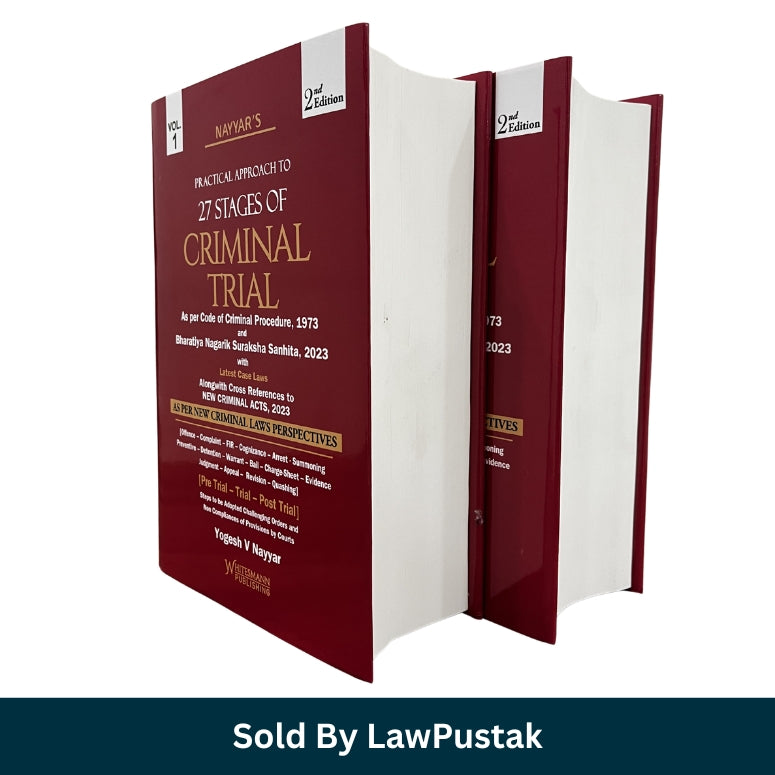 Criminal Trial 27 Stages Book Yogesh Nayyar BNSS CrPC India 2 Volume Set