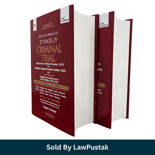 Criminal Trial 27 Stages Book Yogesh Nayyar BNSS CrPC India 2 Volume Set