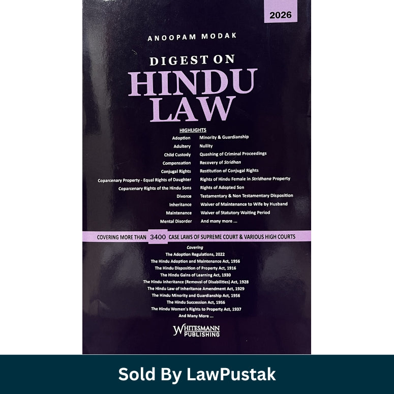 Digest on Hindu Law 2026 Anoopam Modak Case Law Book India