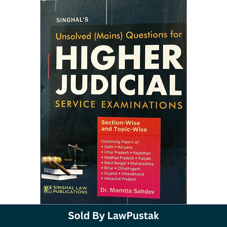 higher judicial service mains unsolved questions 2025 india mamta sahdev judiciary exam book