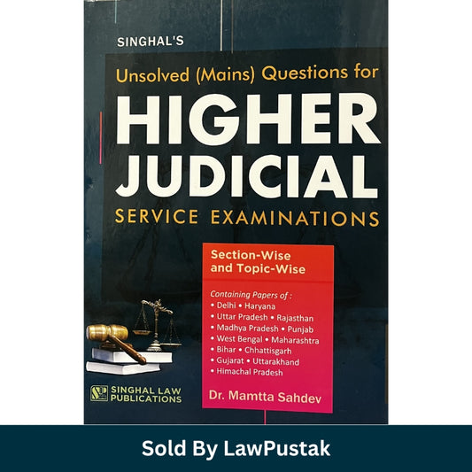 higher judicial service mains unsolved questions 2025 india mamta sahdev judiciary exam book