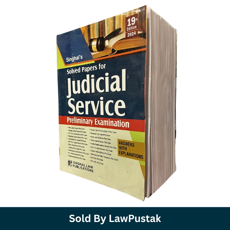 Judicial Service Solved Papers Preliminary Exam 2025 India Singhal