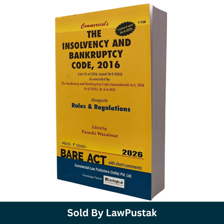 Insolvency and Bankruptcy Code 2016 Bare Act 2026 India book