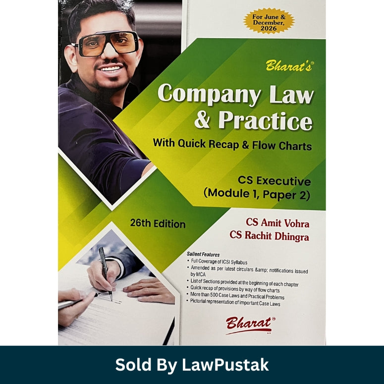 CS Executive Company Law Guide Latest Edition 2026