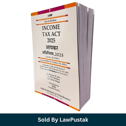 Income Tax Act 2025 Bare Act Book India 2026 Jain Motlani