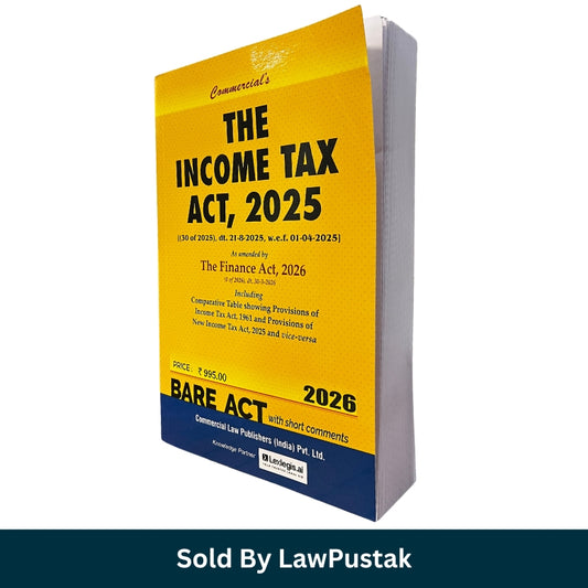 Income Tax Act 2025 Bare Act Book India 2026