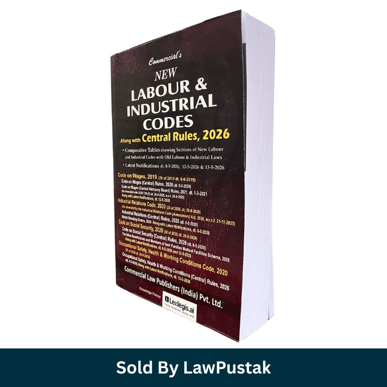New Labour and Industrial Codes with Central Rules 2026 India | Commercial Law Publishers Labour Law Book