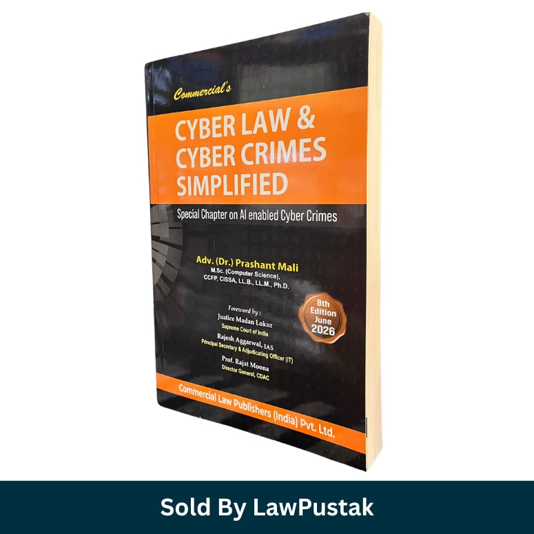 Cyber Law & Cyber Crimes Simplified 8th Edition June 2026 by Adv. Dr. Prashant Mali Commercial Law Publishers Paperback India