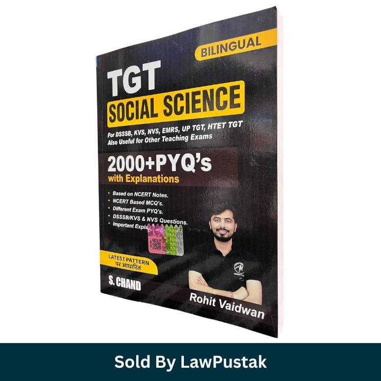 TGT Social Science 2000 Plus PYQs Bilingual Book by Rohit Vaidwan for DSSSB KVS NVS EMRS HTET TGT Teaching Exams India