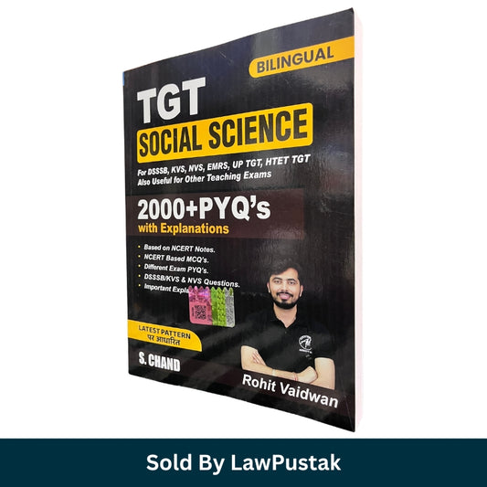 TGT Social Science 2000 Plus PYQs Bilingual Book by Rohit Vaidwan for DSSSB KVS NVS EMRS HTET TGT Teaching Exams India