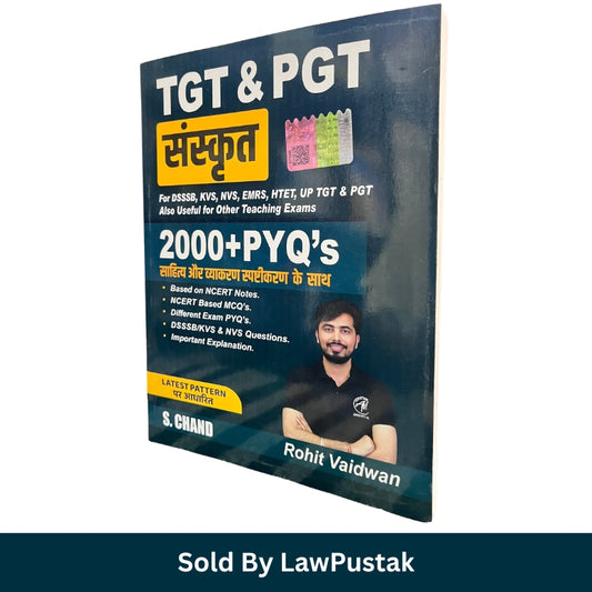 TGT and PGT Sanskrit 2000 Plus PYQs Book by Rohit Vaidwan for DSSSB KVS NVS EMRS HTET UP TGT and PGT Teaching Exams India