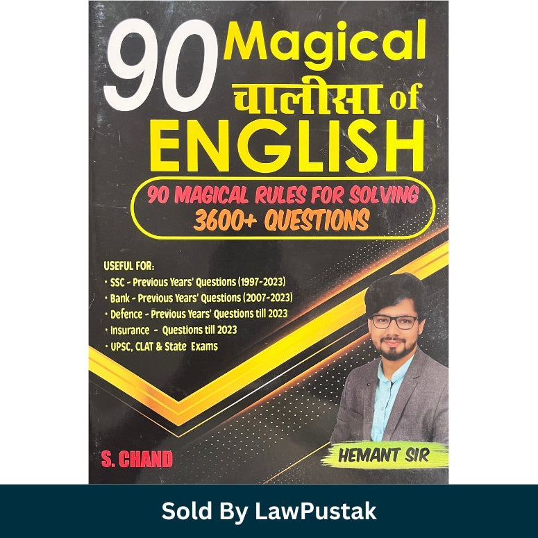 90 Magical Chalisa of English by Hemant Sir S Chand English Competitive Exam Book 3600 Questions SSC Banking Defence CLAT India 2026