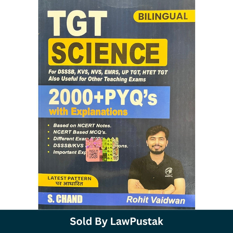 TGT Science 2000 Plus PYQs with Explanations by Rohit Vaidwan S Chand Latest Edition 2026 Teaching Exam Preparation Book India