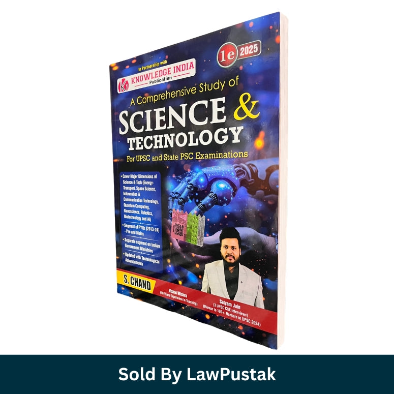 Science and Technology for UPSC and State PSC Examinations 2025 by Vishal Mishra and Satyam Jain S Chand India Competitive Exam Book