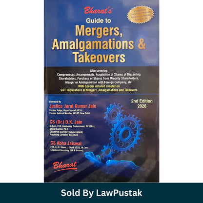 Bharat Guide to Mergers Amalgamations and Takeovers 2nd Edition 2026 by CS Dr DK Jain and CS Abha Jaiswal Hardcover Corporate Law Book India