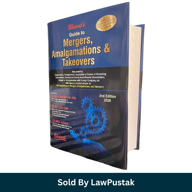 Bharat Guide to Mergers Amalgamations and Takeovers 2nd Edition 2026 by CS Dr DK Jain and CS Abha Jaiswal Hardcover Corporate Law Book India