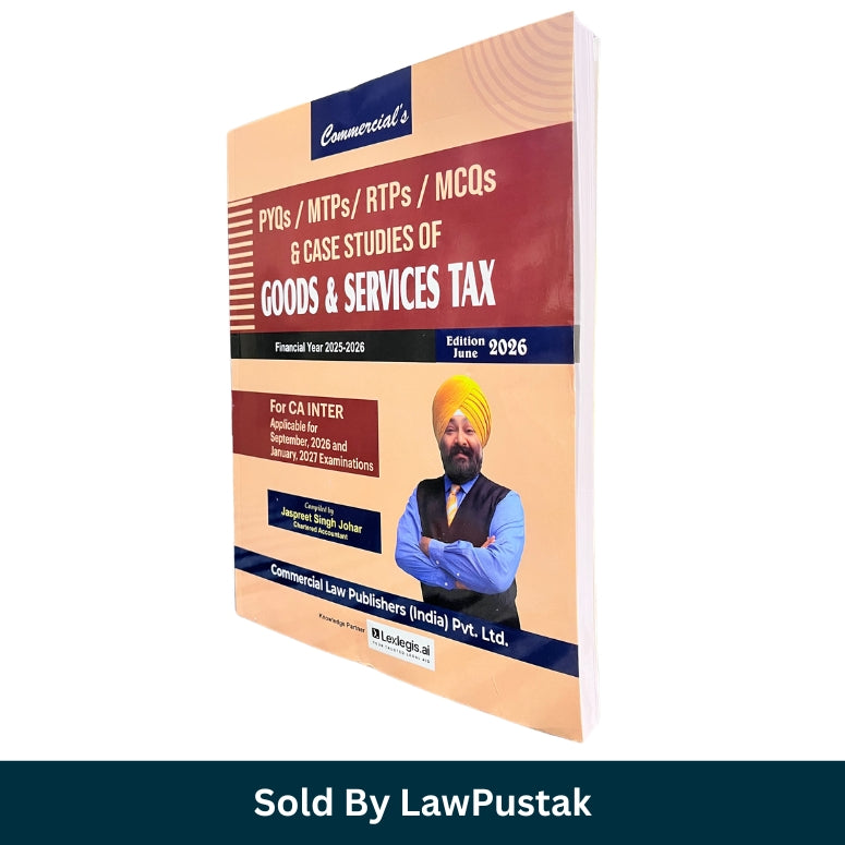 Commercial GST PYQs MTPs RTPs MCQs and Case Studies for CA Inter June 2026 by CA Jaspreet Singh Johar Paperback GST Practice Book India