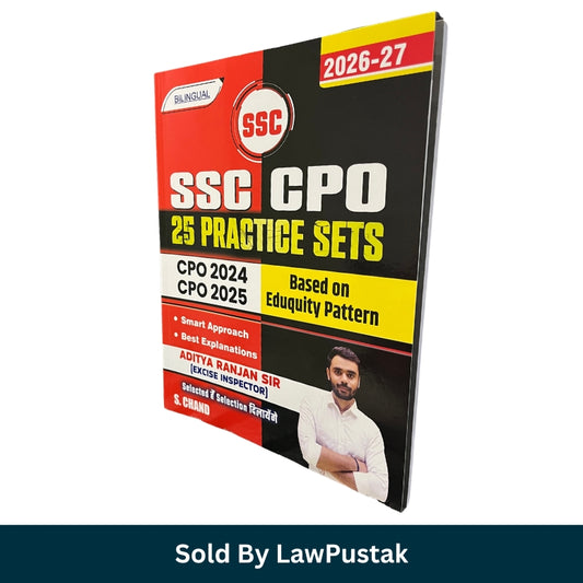 SSC CPO 25 Practice Sets 2026-27 Bilingual Book by Aditya Ranjan Sir for SSC CPO Sub Inspector Recruitment Examination India