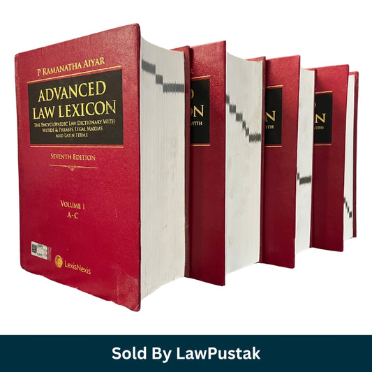 Advanced Law Lexicon Seventh Edition 4 Volume Set by P. Ramanatha Aiyar Hardcover LexisNexis Legal Dictionary India