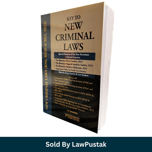 Key to New Criminal Laws BNS BNSS BSA 2023 by A. K. Sharma Paperback Whitesmann Publishing Criminal Law Guide India